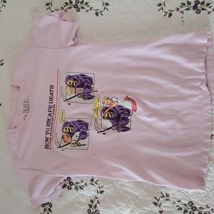 Black Matter How to Escape Death Pink Tee